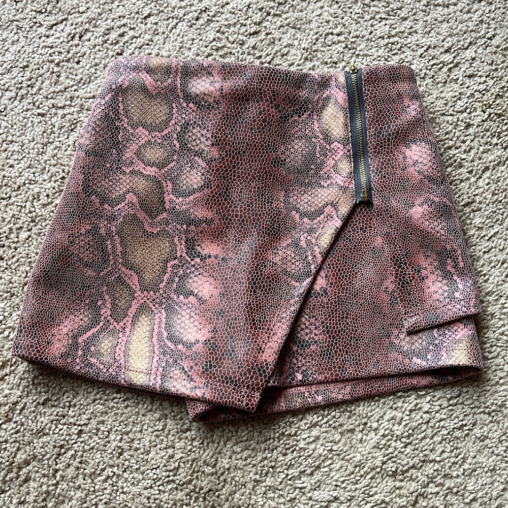 Pink Kids Snake Skort